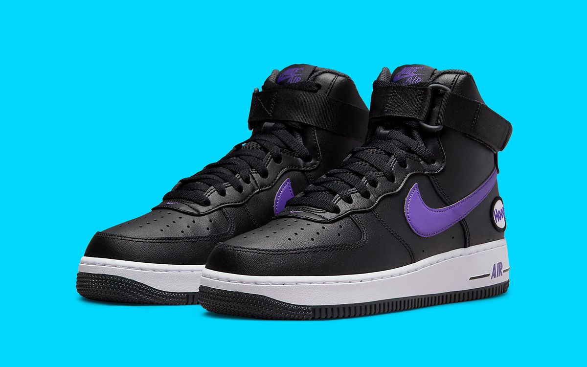 Cerveza proteccion Reverberación Nike Air Force 1 High "Hoops" Appears in Black and Purple | HOUSE OF HEAT