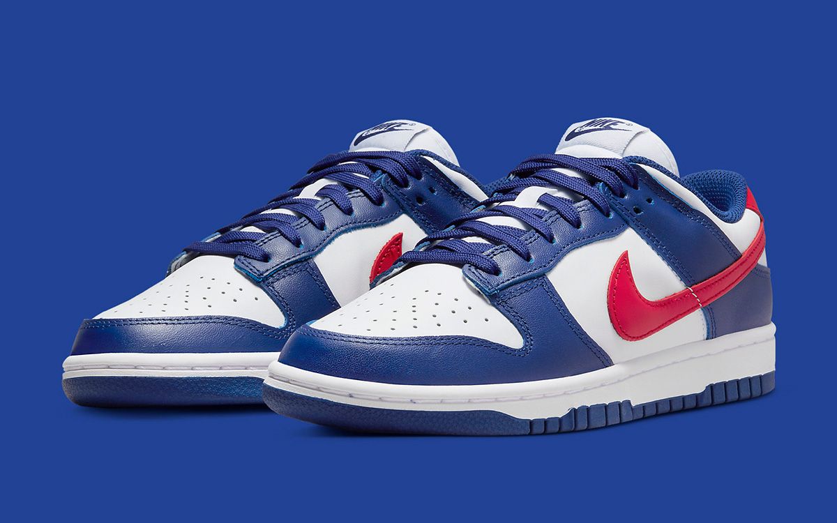 Nike Dunk Low Appears in White, Red and Blue | LaptrinhX / News