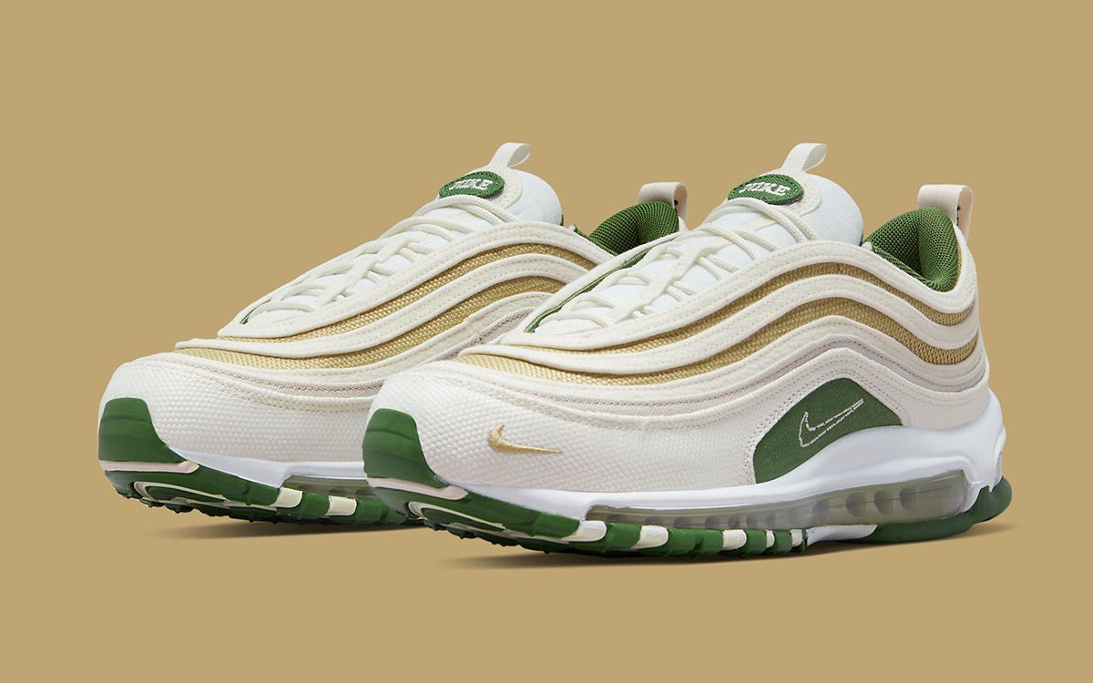 A Second Air Max 97 "Sun Club" Surfaces in White, Green and Gold