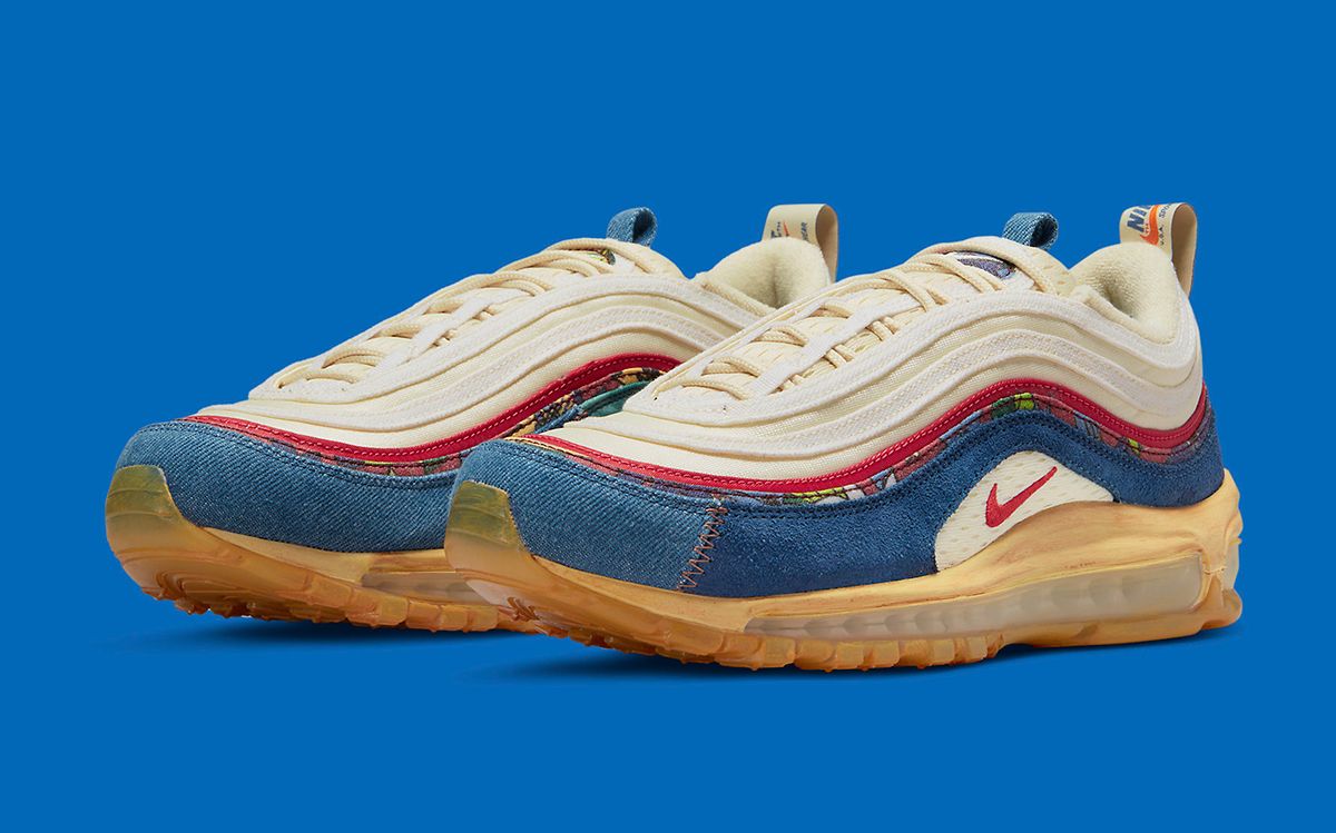 tactics Sequel Behavior Another Nike Air Max 97 "Vintage" Appears with Denim and Retro Prints |  HOUSE OF HEAT