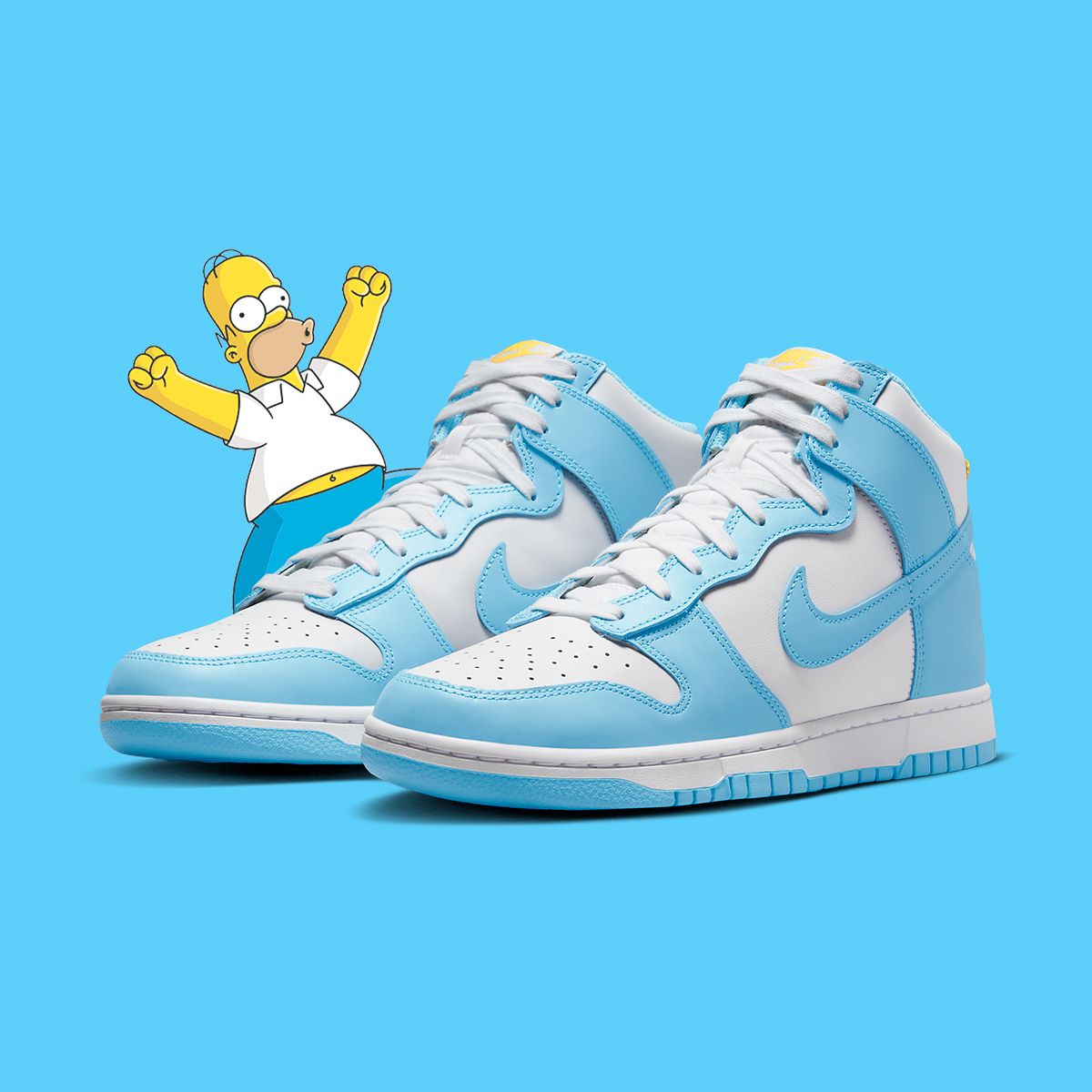 forgiven Unfortunately Bog Where to Buy the Nike Dunk High "Blue Chill" (Homer Simpson) | HOUSE OF HEAT