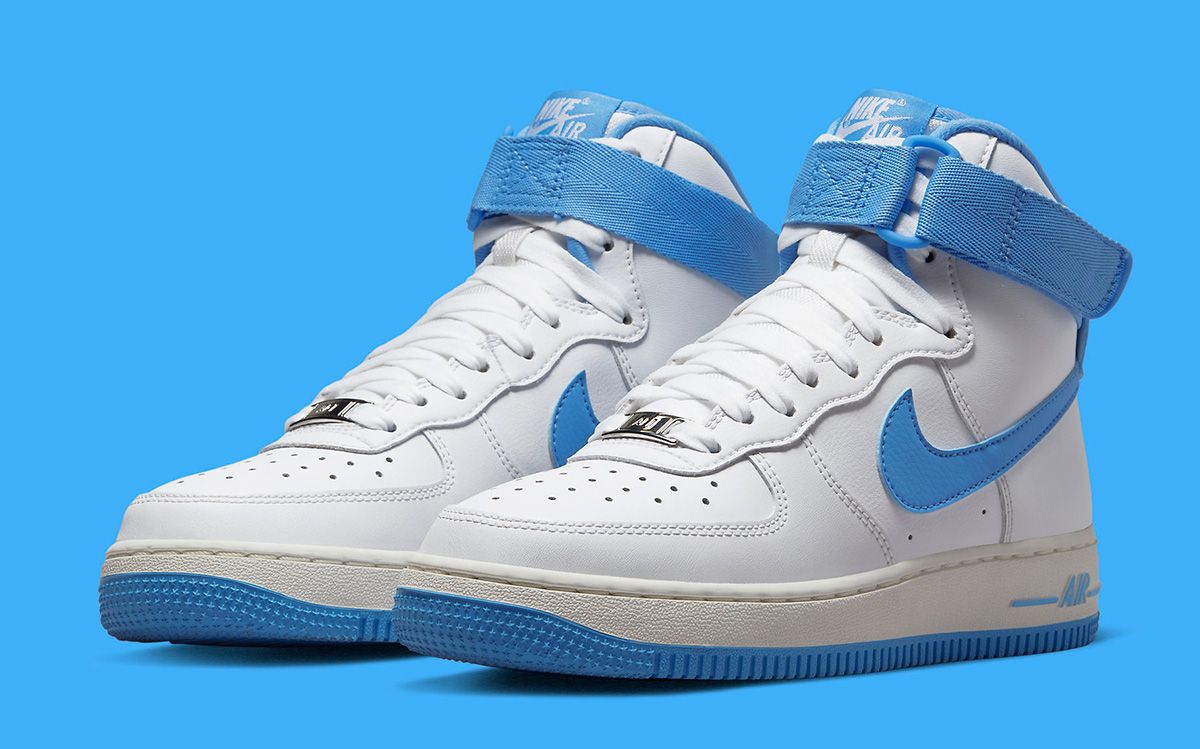 Nike air force blue and white Air Force 1 High "University Blue" Remembers Nike's "Color of