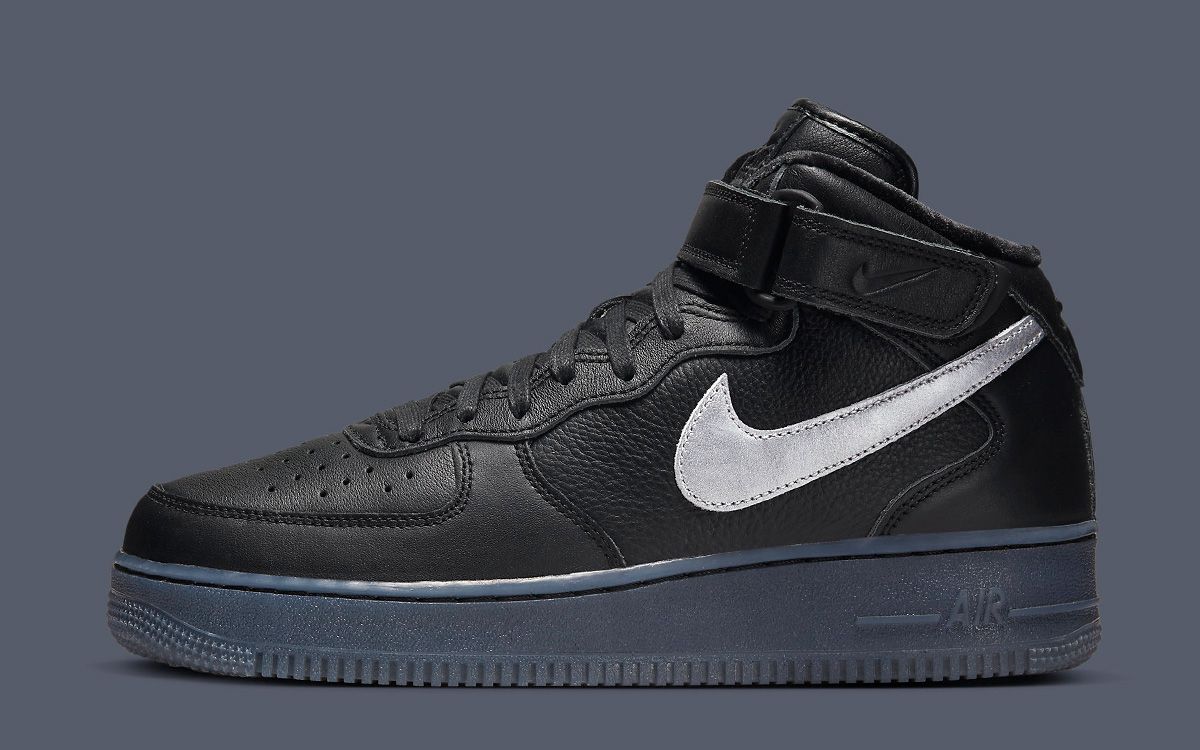 Nike Air Force 1 Mid Appears in Black Silver | HOUSE OF HEAT