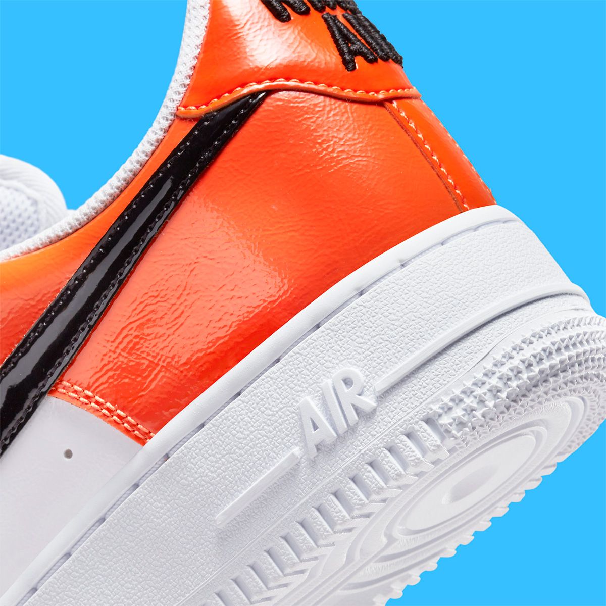 Nike Adds Black and Orange to this Patent Leather Air Force 1 Low ...