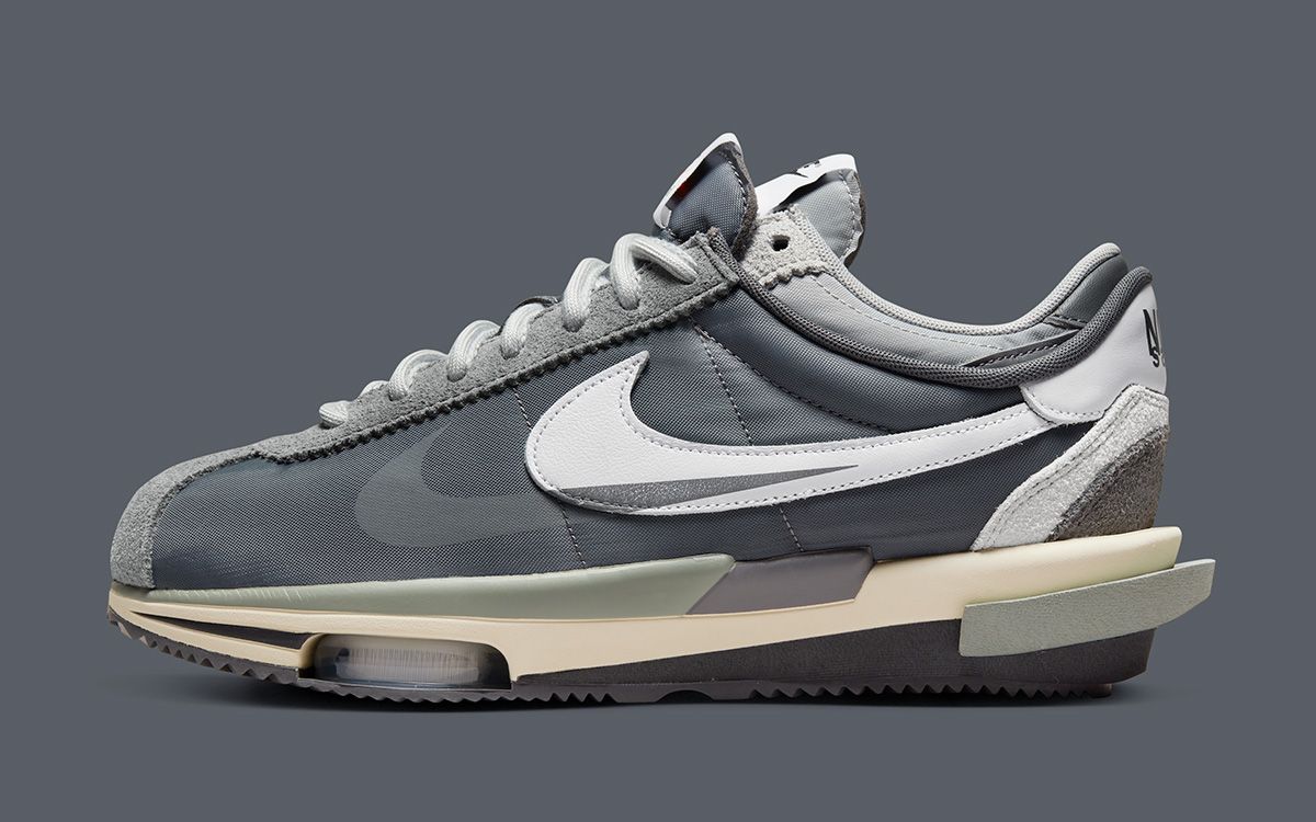 sacai × Nike Zoom Cortez Iron Grey スニーカー 靴 レディース 人気の春夏