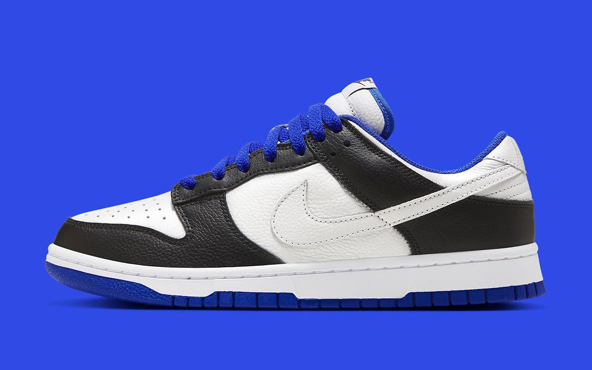 The Nike Dunk Low Appears in New Black, White and Royal Blue 