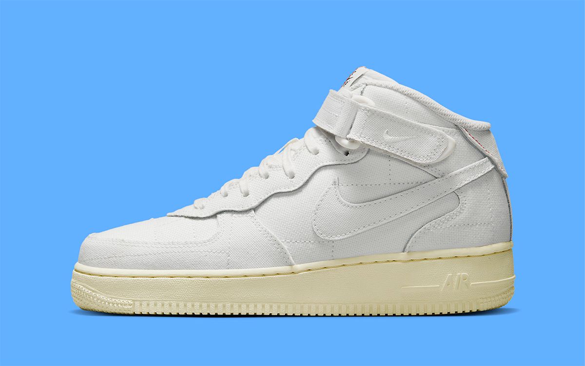 Nike air force 1 canvas Air Force 1 Mid "White Canvas" is Coming Soon | HOUSE OF HEAT