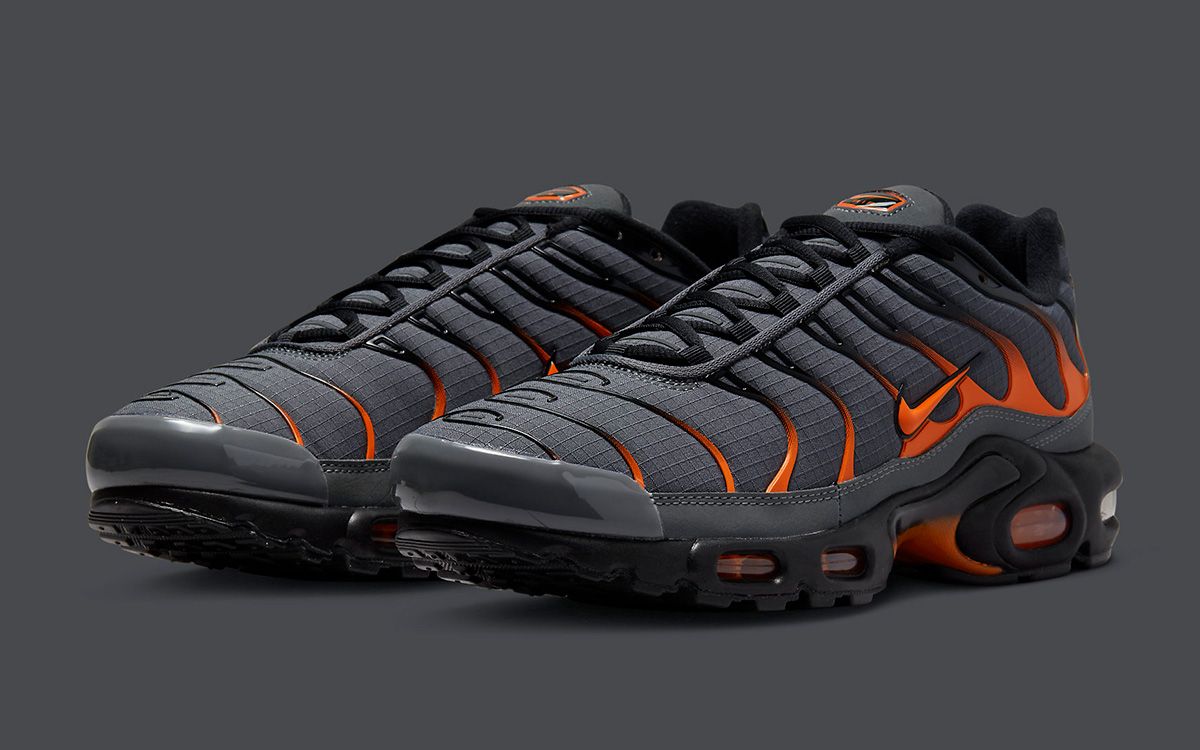 balcony Play with Dental The Nike Air Max Plus Appears in Grey and Orange | HOUSE OF HEAT