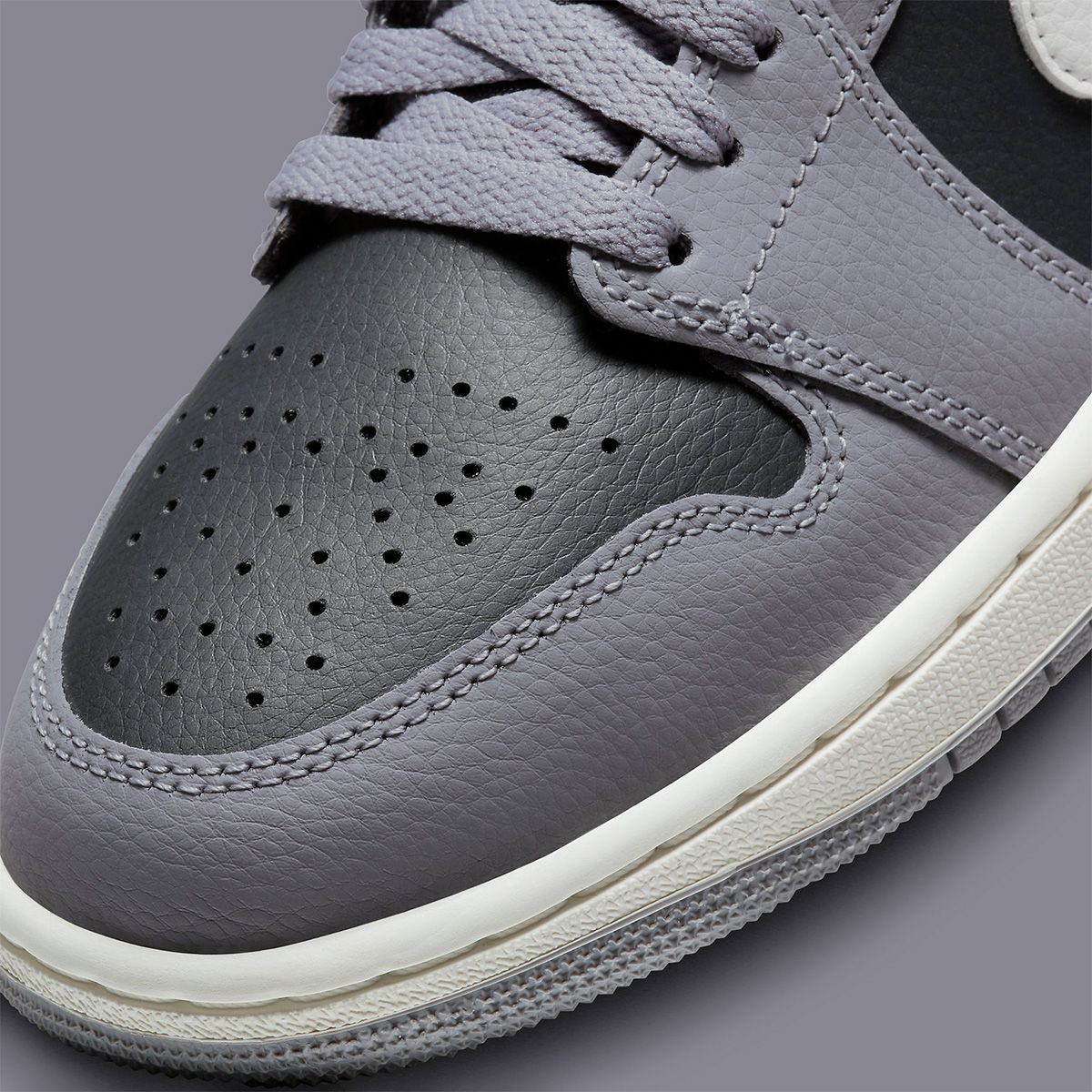 Available Now // Air Jordan 1 Mid in Cement Grey, Sail and Anthracite ...